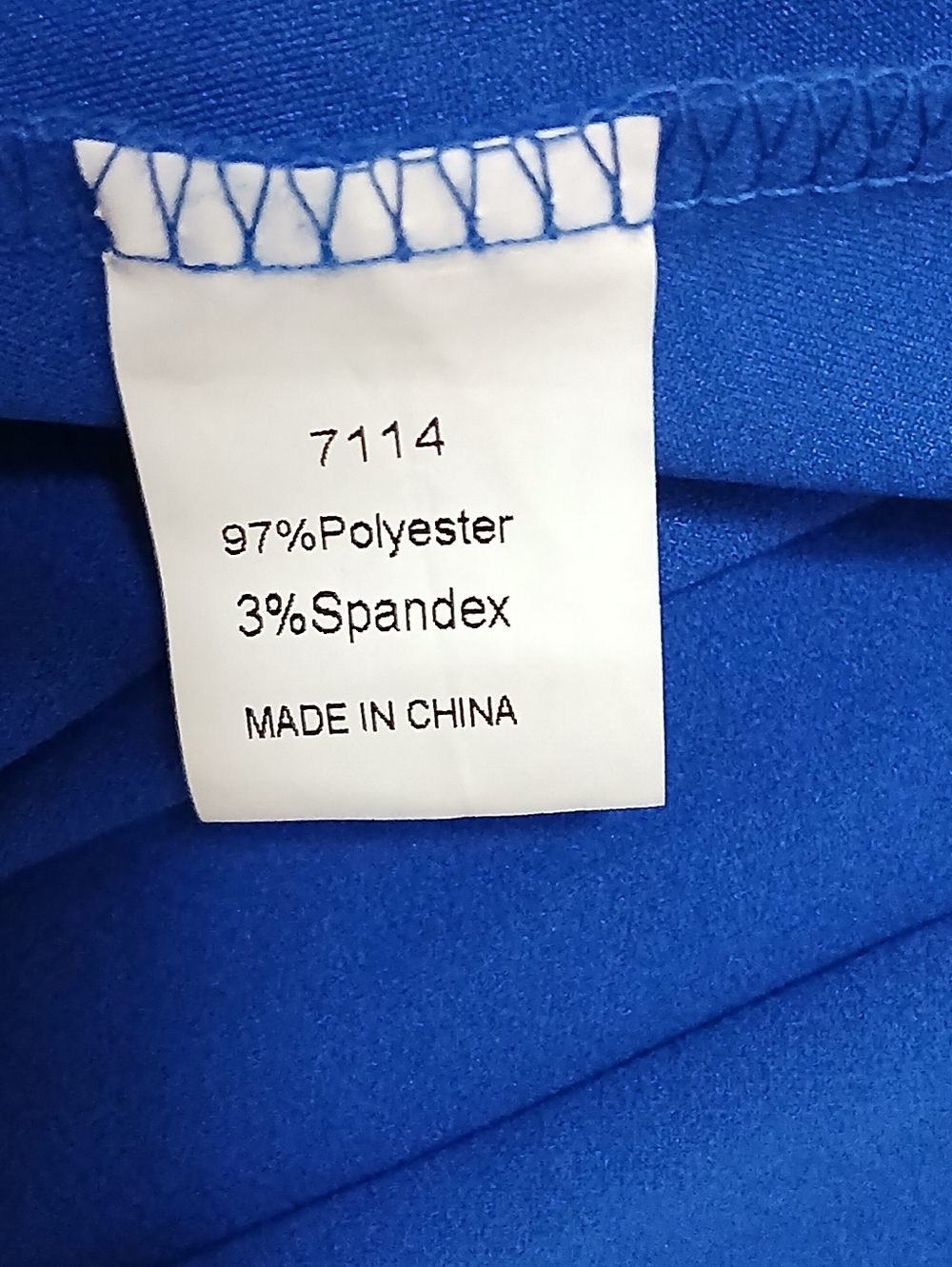 One-Shoulder Royal Blue Ruffle Maxi Dress - Picture 10 of 10